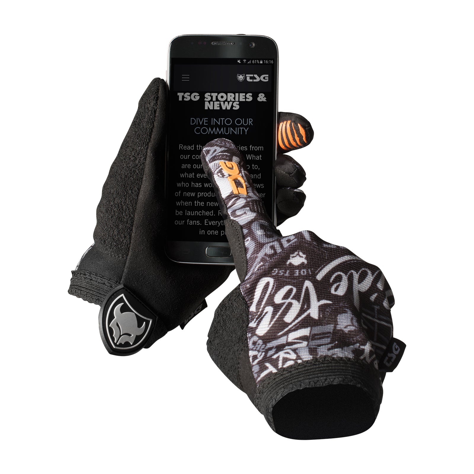 TSG Glove - Slim Stickerbomb